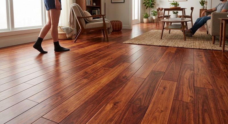 Cherry Floor Installation in Steilacoom, WA