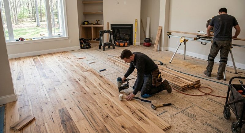 Hickory Floor Installation in Federal Way, WA