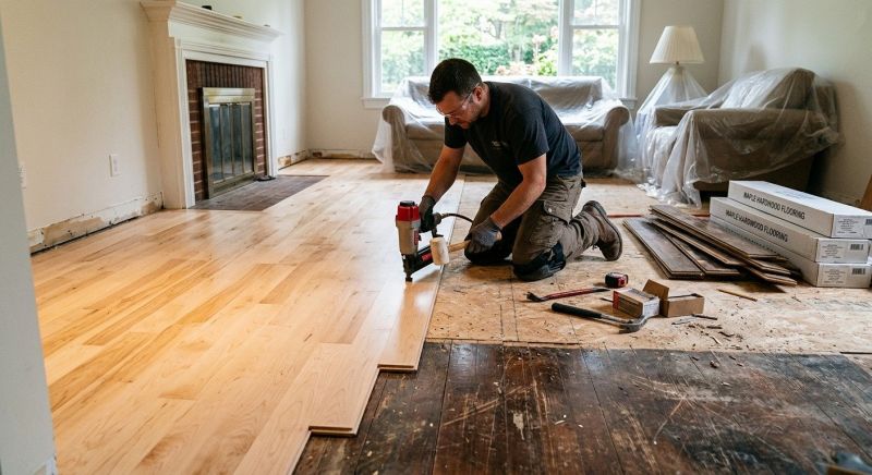 Maple Flooring Installation in Buckley, WA