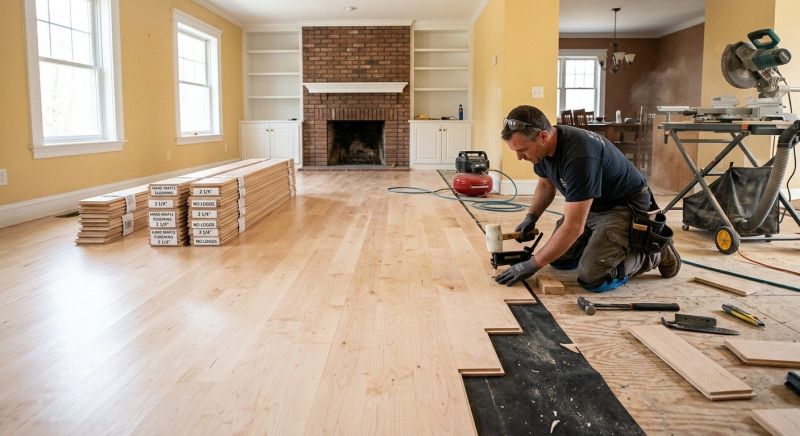 Maple Flooring Installation in Fox Island, WA
