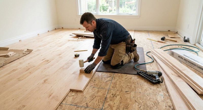 Maple Flooring Installation in Olalla, WA