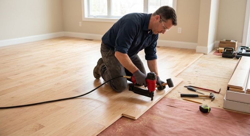 Maple Flooring Installation in Steilacoom, WA