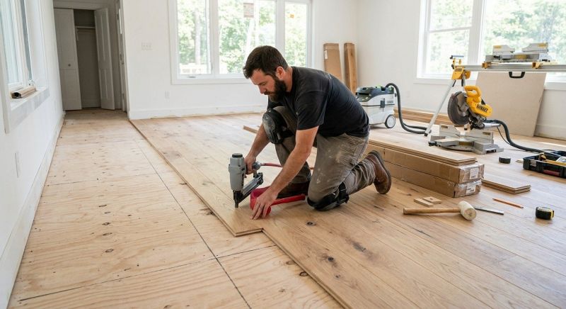 Oak Floor Installation in Belfair, WA