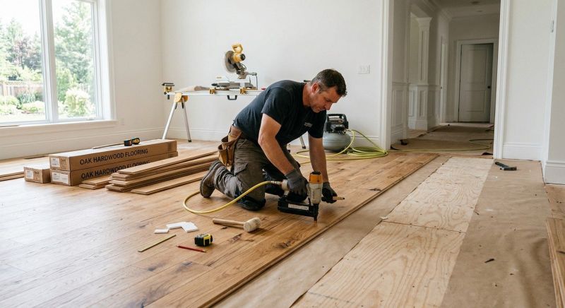 Oak Floor Installation in Federal Way, WA