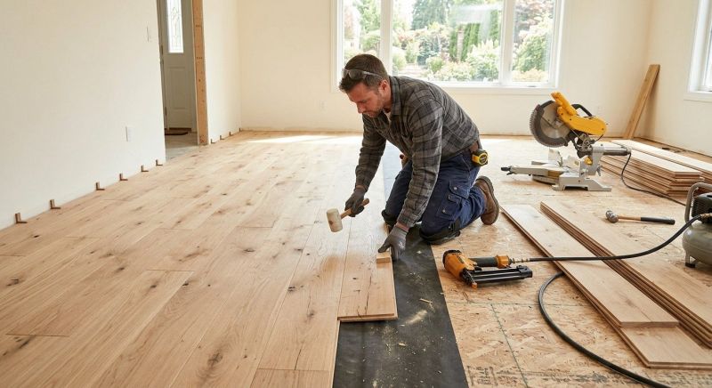 Oak Floor Installation in Olalla, WA