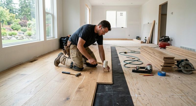 Oak Floor Installation in Renton, WA