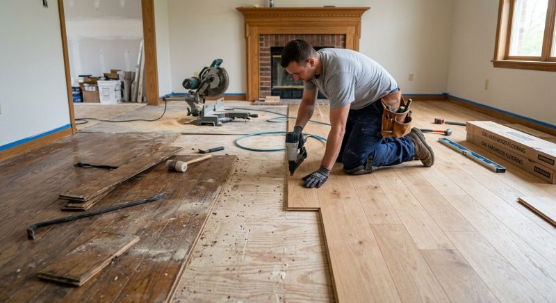 Oak Floor Replacement in Federal Way, WA