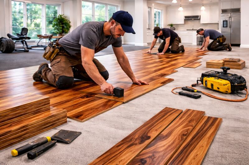 Teak Flooring Installation in Federal Way, WA