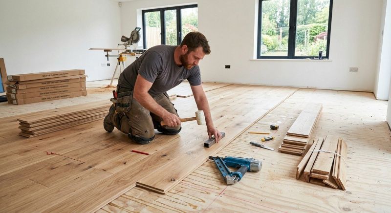 White Oak Floor Installation in Federal Way, WA