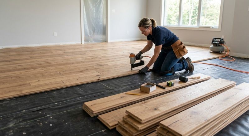 Wide Plank Floor Installation in Federal Way, WA