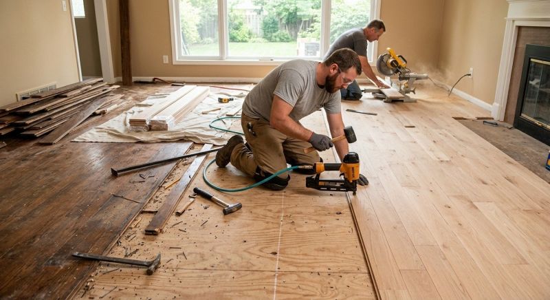 Wood Floor Replacement in Belfair, WA