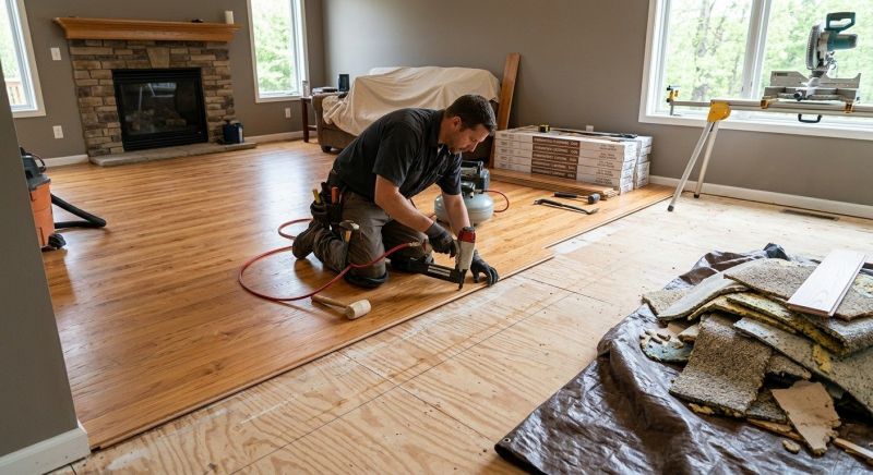 Wood Floor Replacement in Renton, WA